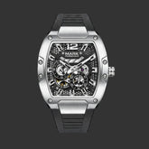 MARK FAIRWHALE Tourbillon Automatic Watch con esfera esqueletizada y detalles en verde
